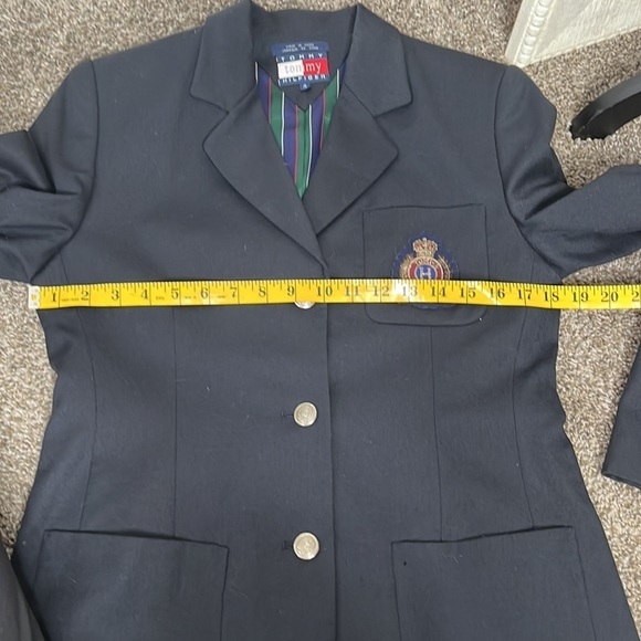 Vintage Tommy Hilfiger crest logo blazer Sz 4 - Picture 9 of 15